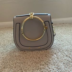 Circular Ring Handle Handbags Small Crossbody